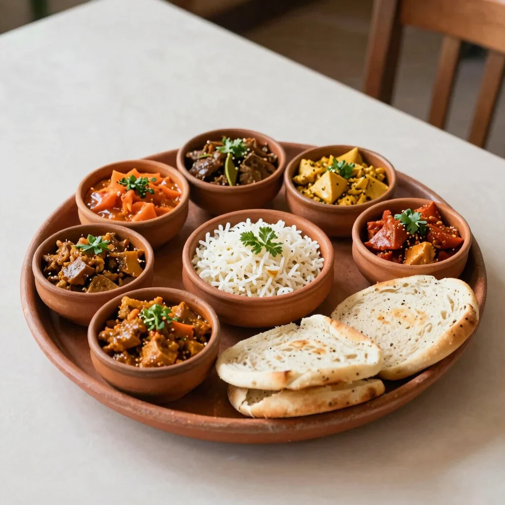 Vegetarian Punjabi Thali